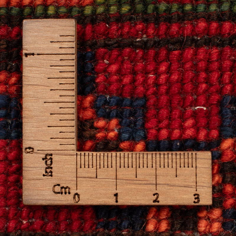 Afghansk tæppe - 125 x 82 cm - rød
