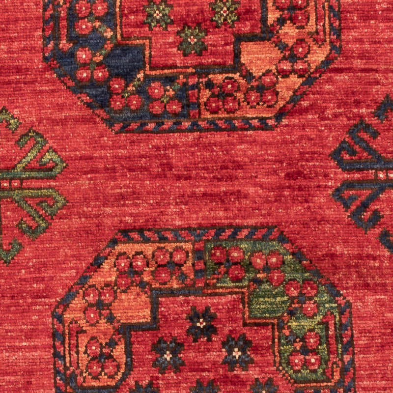 Afghansk tæppe - 126 x 82 cm - rød