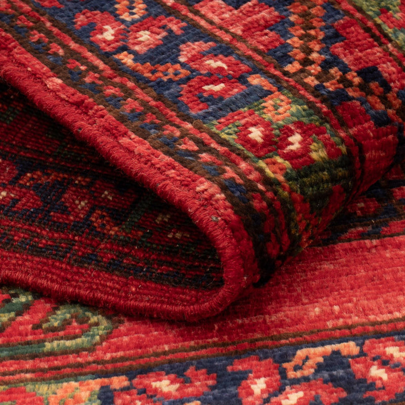 Afghansk tæppe - 126 x 82 cm - rød