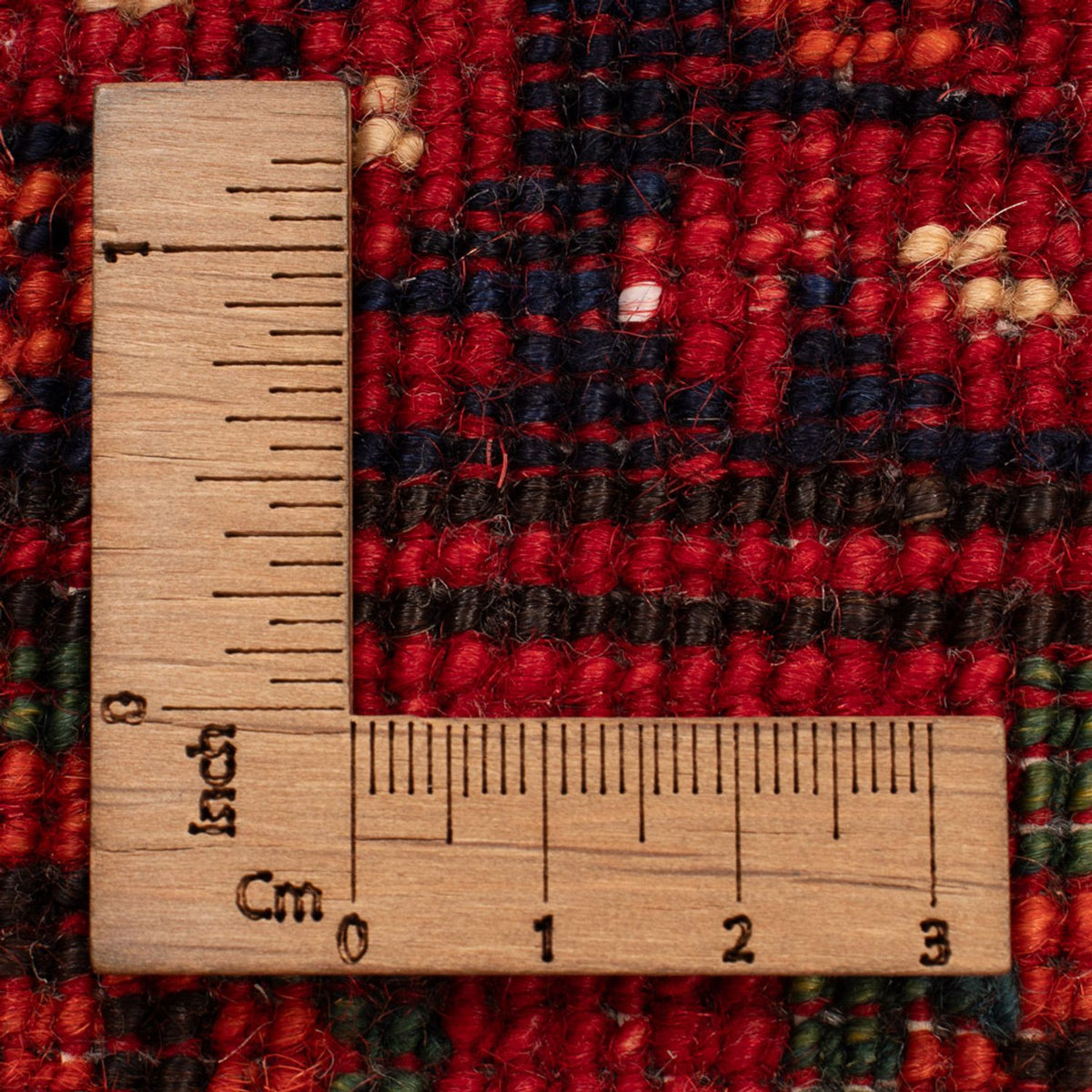 Afghansk tæppe - 126 x 82 cm - rød