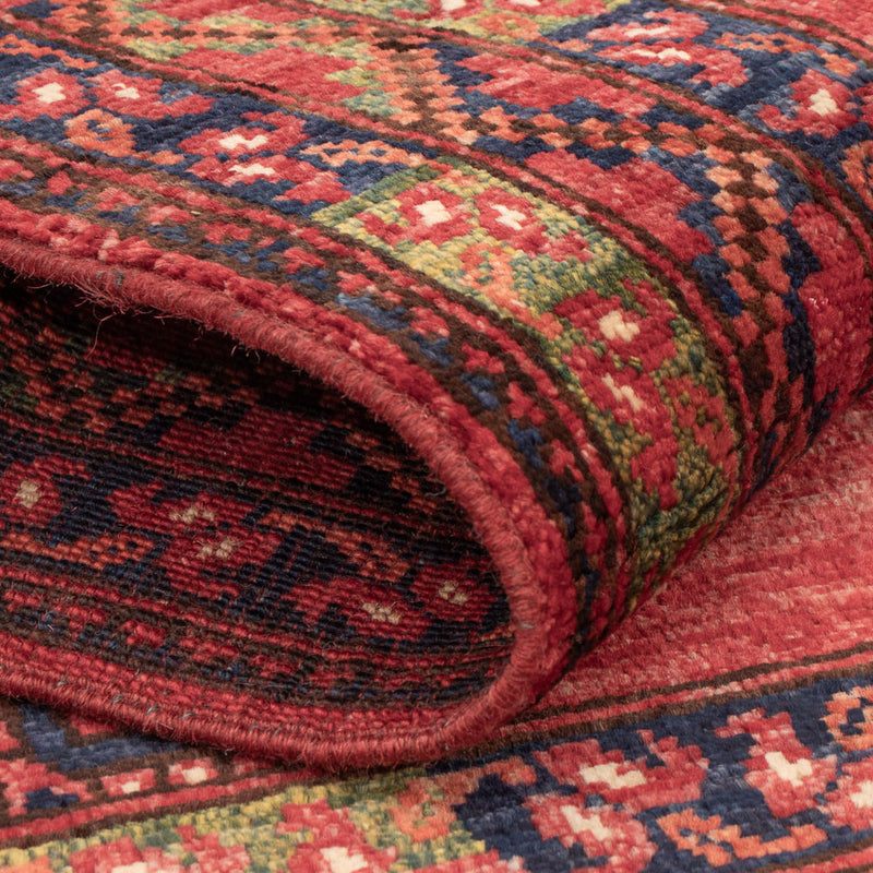Afghansk tæppe - 123 x 83 cm - rød