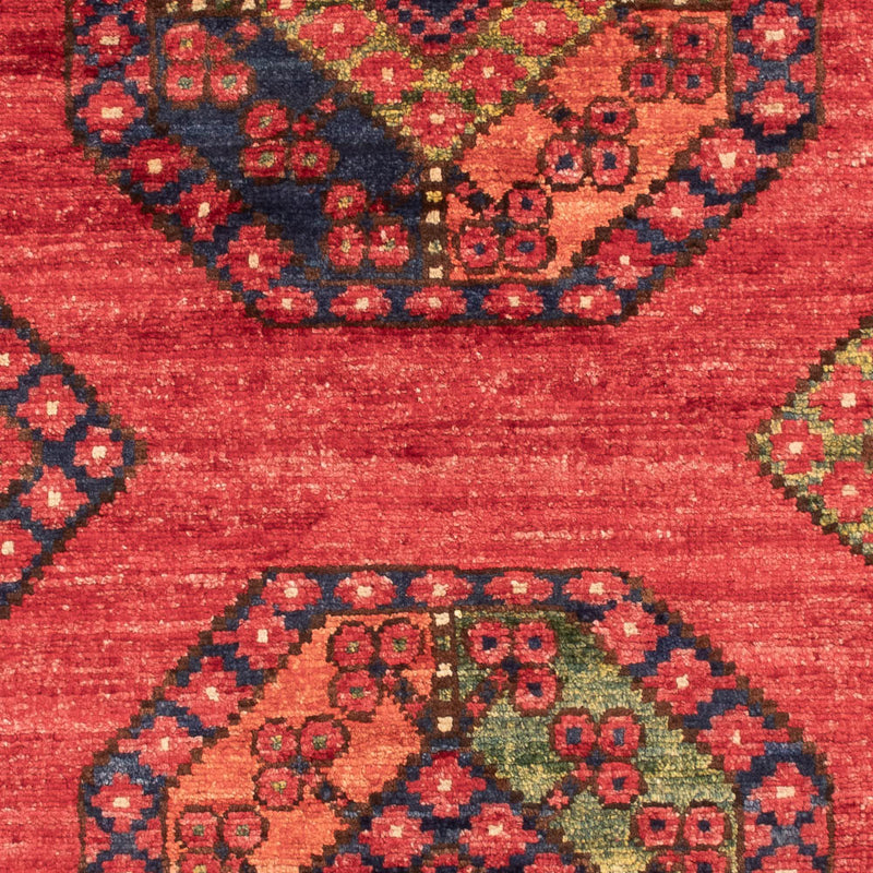 Afghansk tæppe - 117 x 81 cm - rød