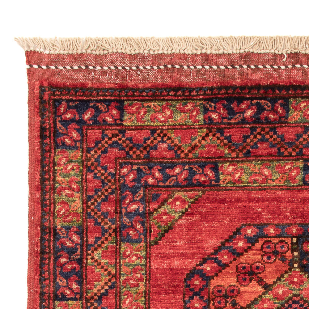 Afghansk tæppe - 117 x 81 cm - rød