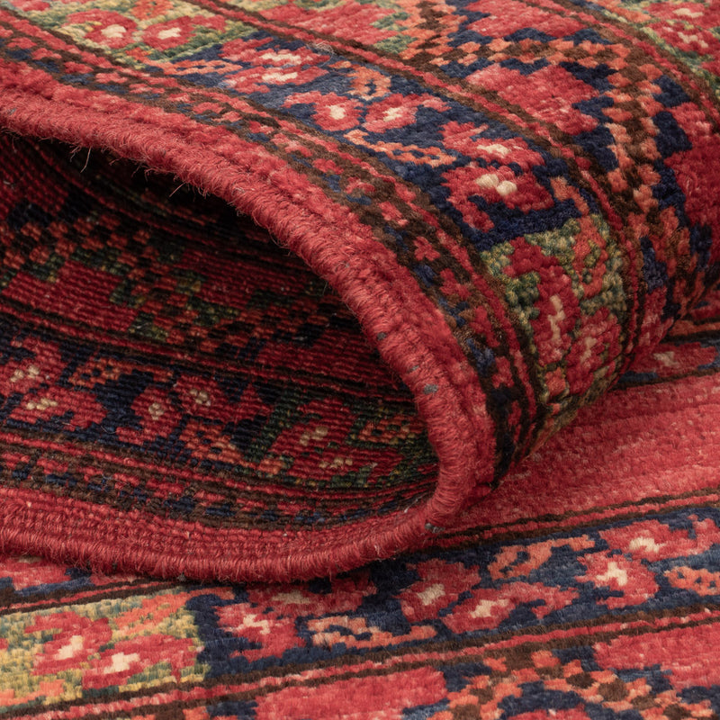 Afghansk tæppe - 117 x 81 cm - rød