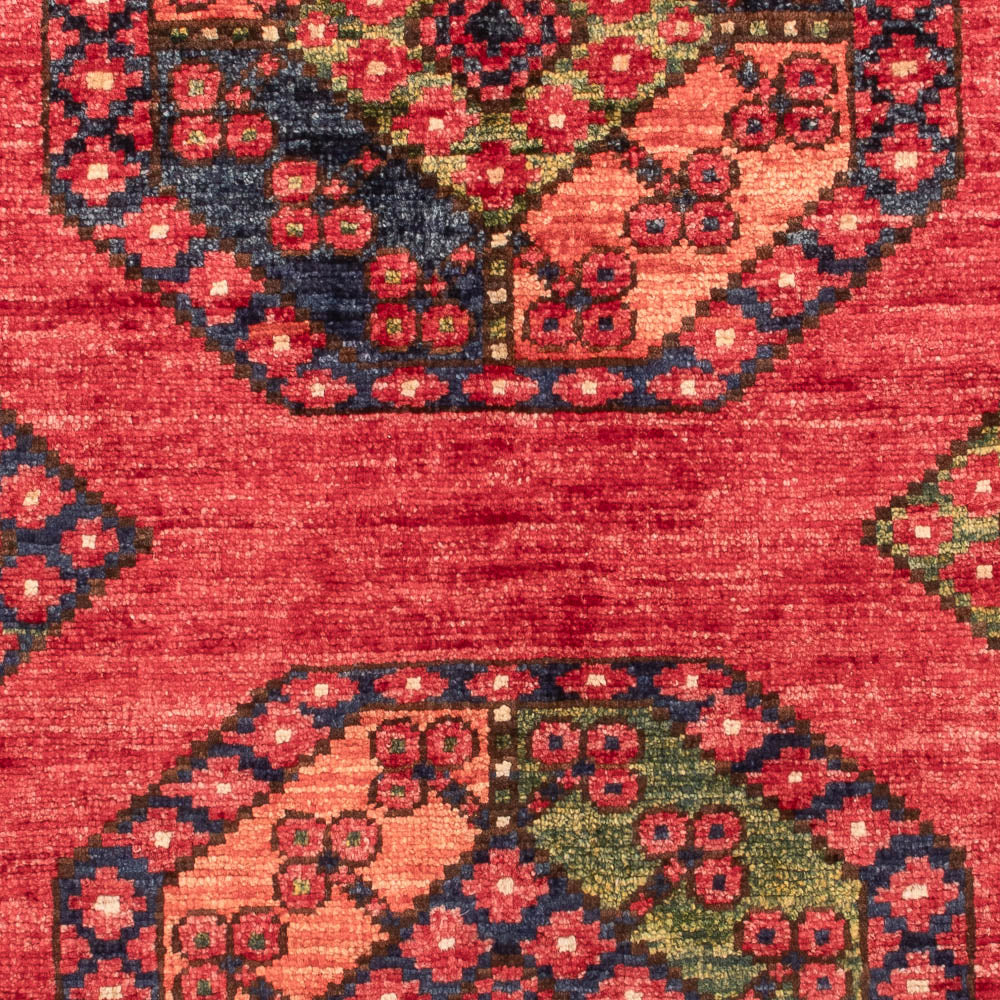Afghansk tæppe - 115 x 84 cm - rød