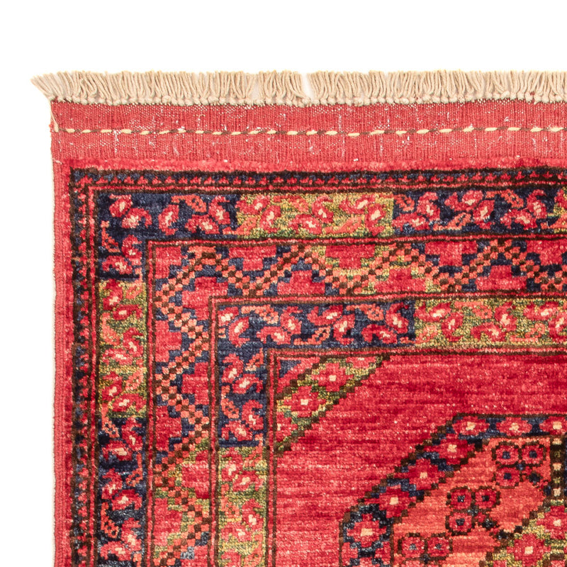Afghansk tæppe - 115 x 84 cm - rød