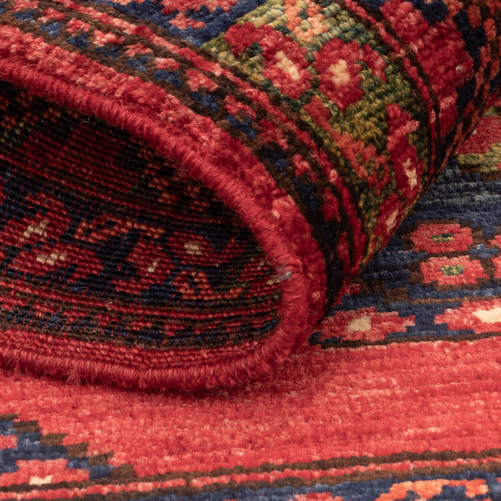 Afghansk tæppe - 115 x 84 cm - rød