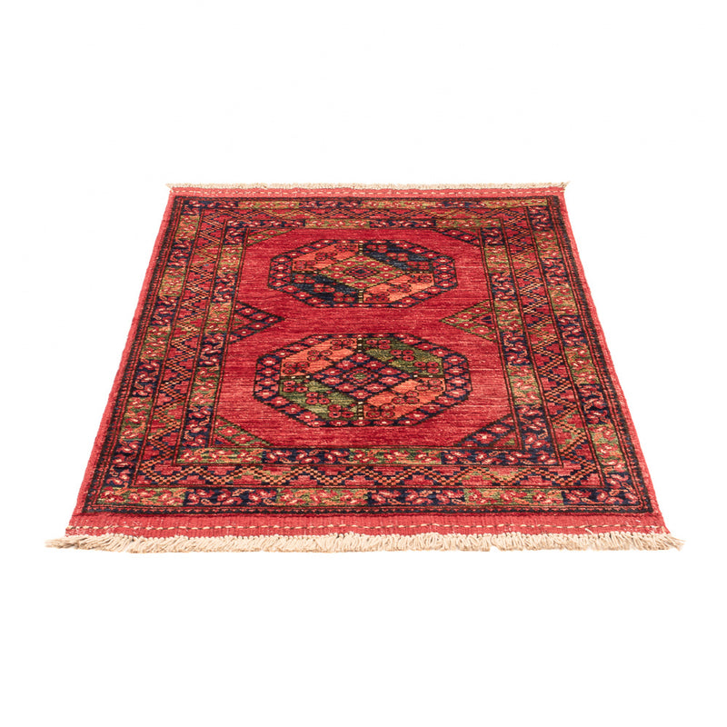 Afghansk tæppe - 115 x 84 cm - rød