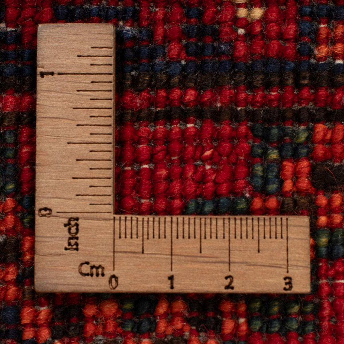 Afghansk tæppe - 126 x 84 cm - rød