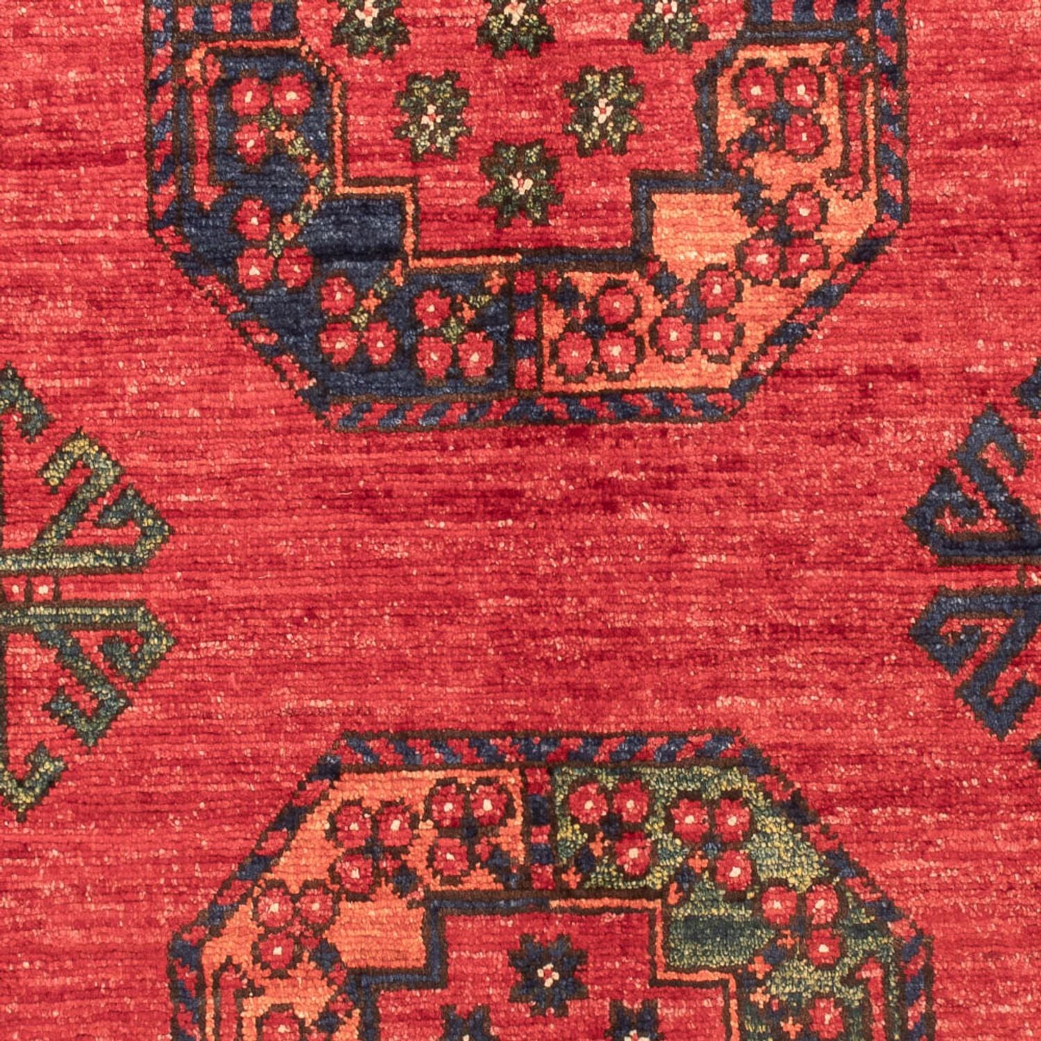 Afghansk tæppe - 138 x 86 cm - rød