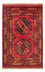 Afghansk tæppe - 123 x 82 cm - rød