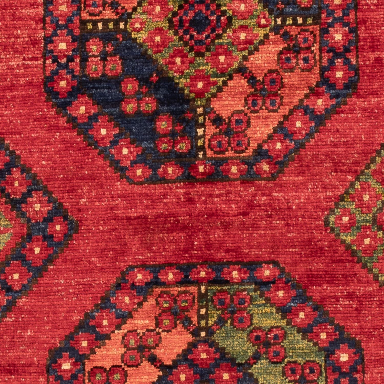 Afghansk tæppe - 123 x 82 cm - rød