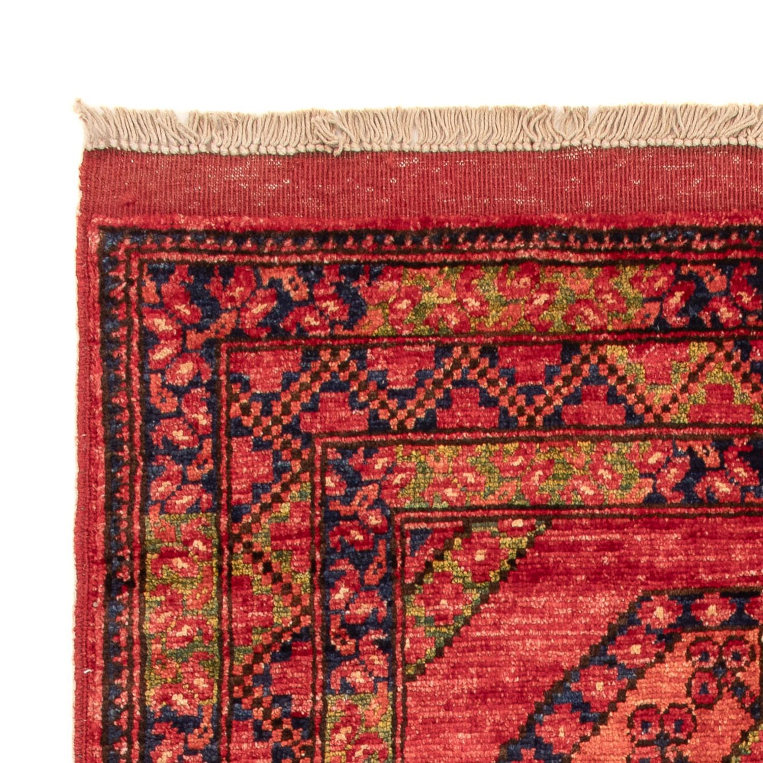 Afghansk tæppe - 123 x 82 cm - rød