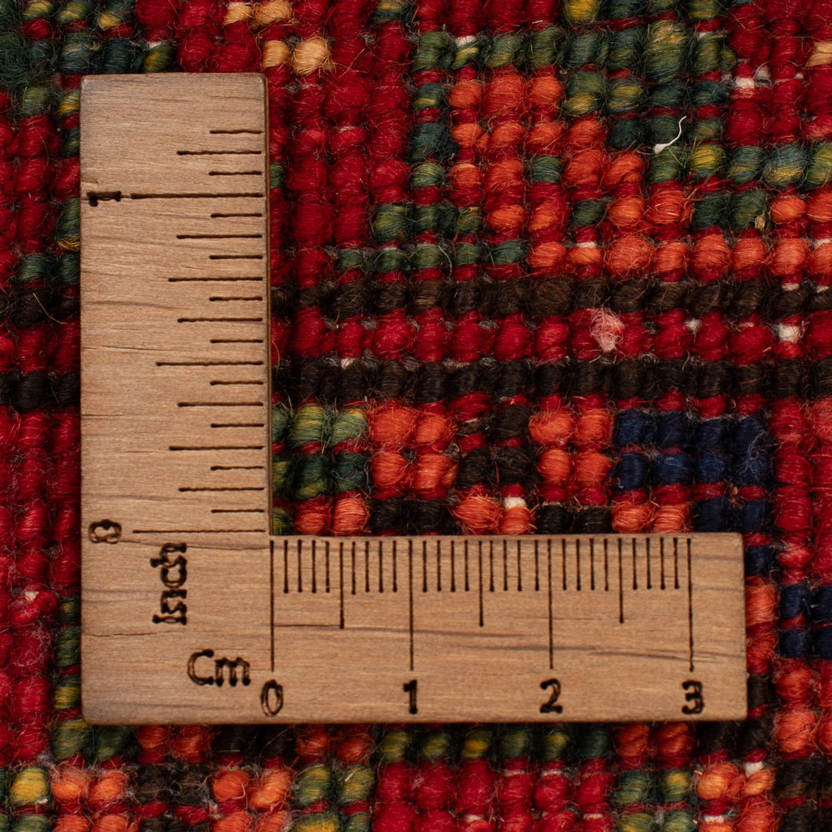 Afghansk tæppe - 123 x 82 cm - rød