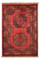 Afghansk tæppe - 125 x 87 cm - rød