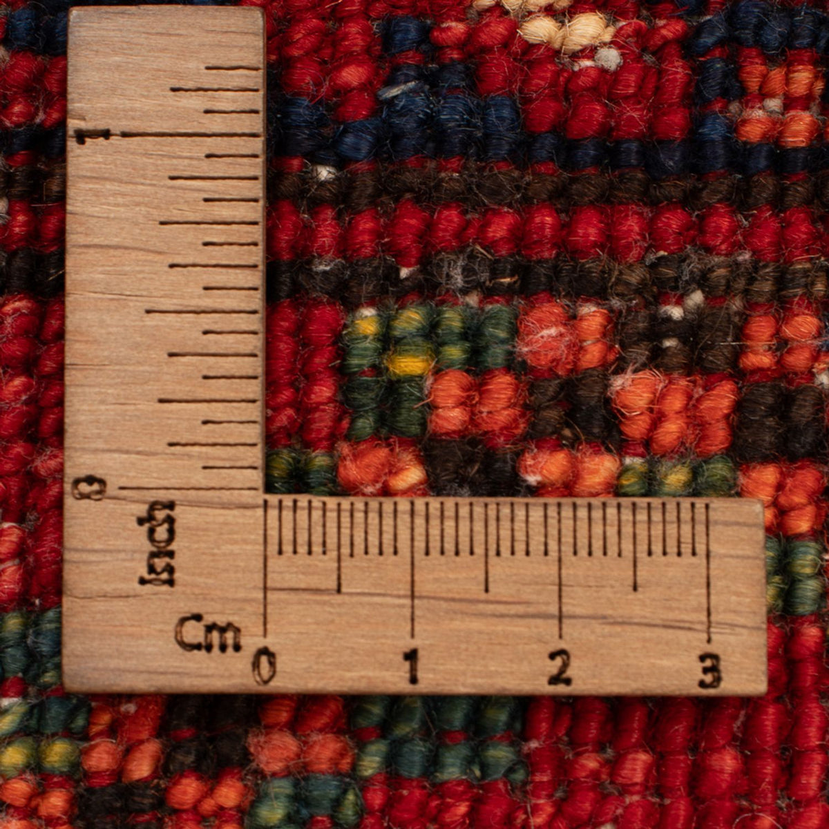 Afghansk tæppe - 125 x 87 cm - rød