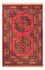 Afghansk tæppe - 127 x 85 cm - rød