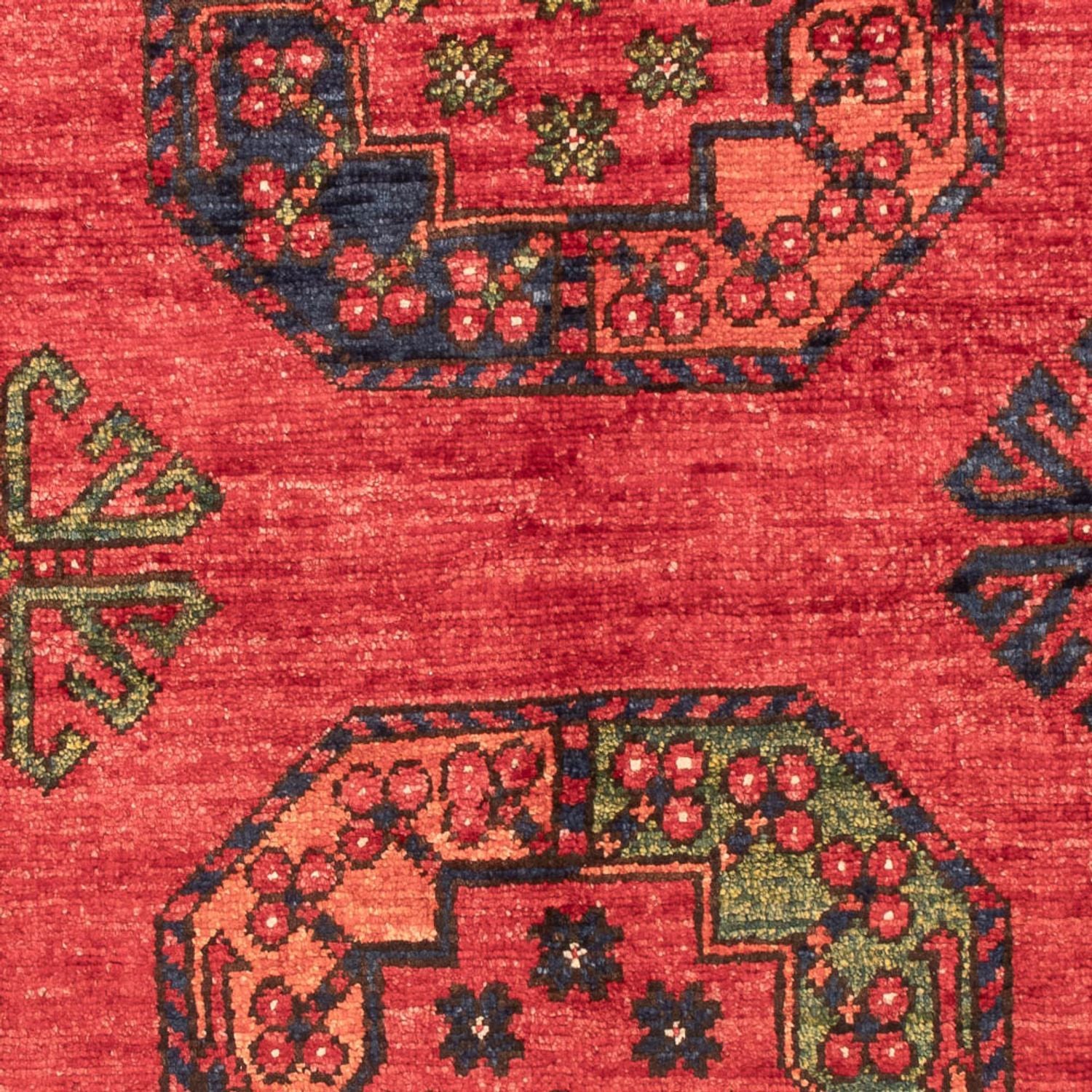 Afghansk tæppe - 127 x 85 cm - rød