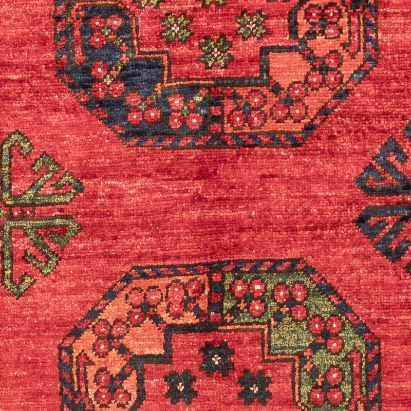 Afghansk tæppe - 127 x 85 cm - rød