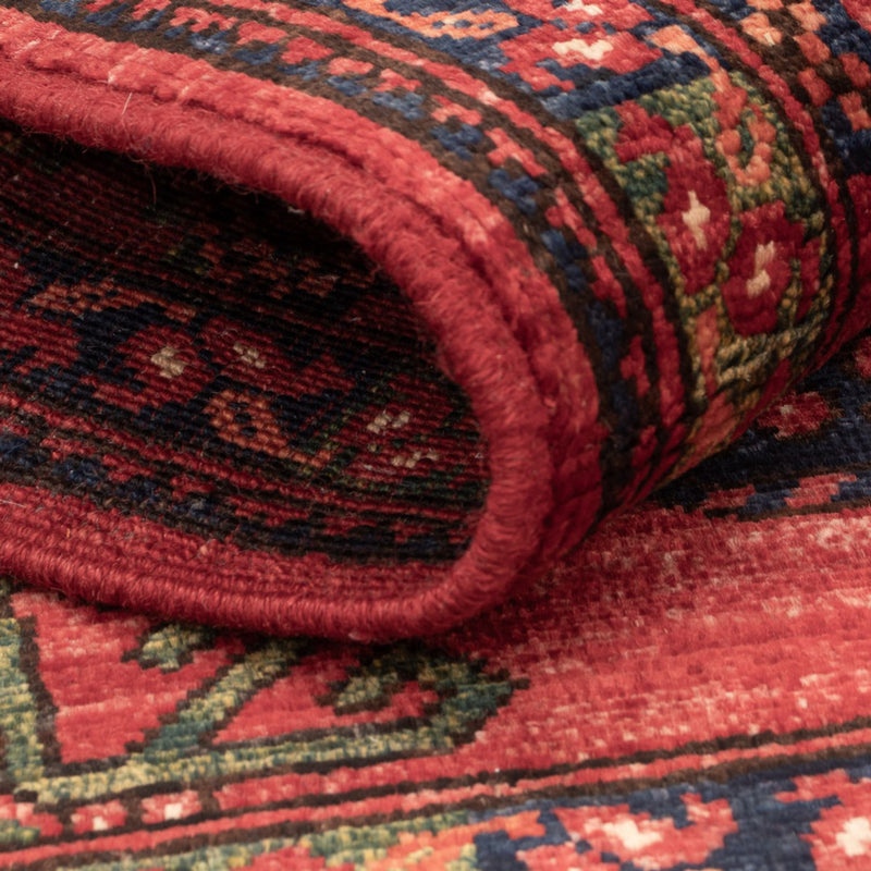 Afghansk tæppe - 127 x 85 cm - rød