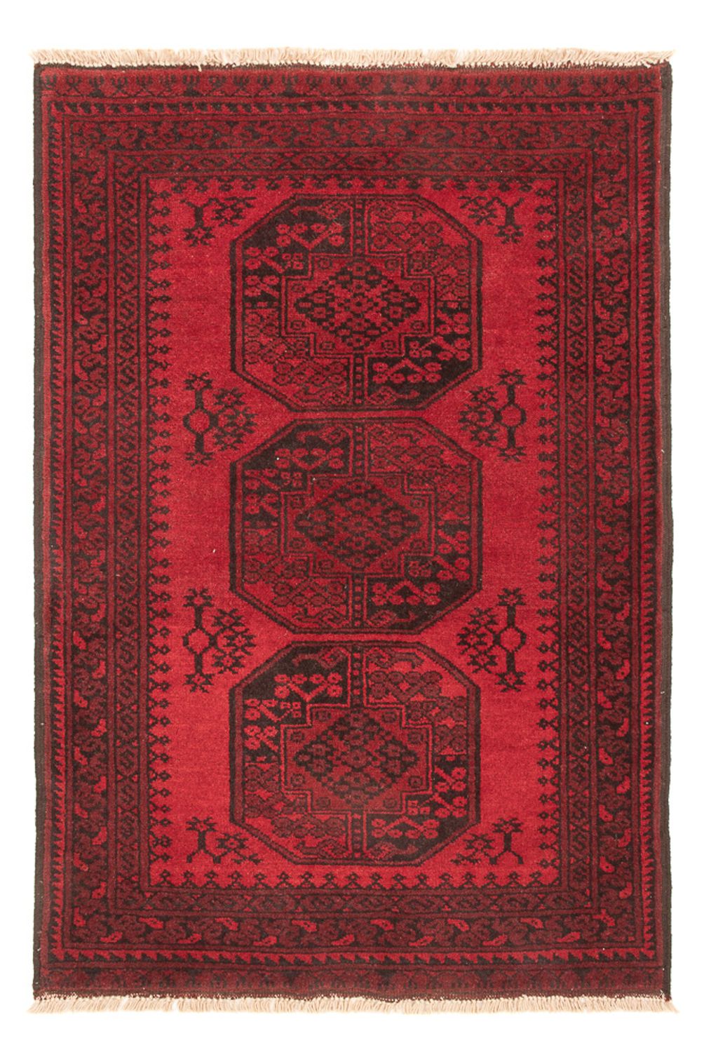 Afghansk tæppe - Filpa - 120 x 80 cm - rød