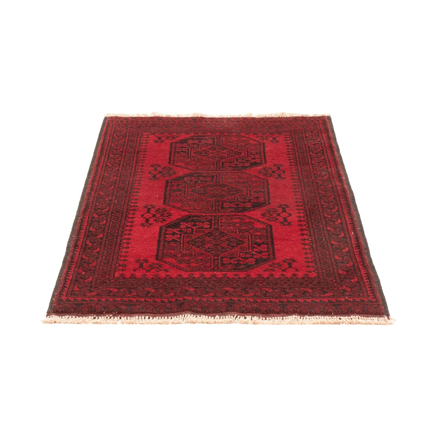 Afghansk tæppe - Filpa - 120 x 80 cm - rød