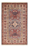 Kazak Tæppe 81x122cm - Orientalsk tæppe - Rektangulær / Taupe / 81 x 122 cm Rektangulær