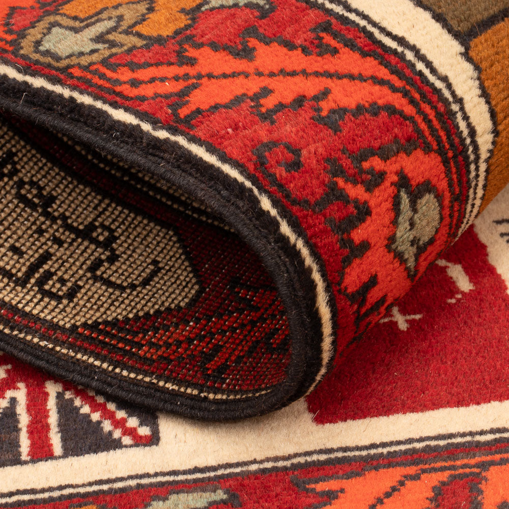 Afghansk tæppe - Royal - 110 x 75 cm - flerfarvet