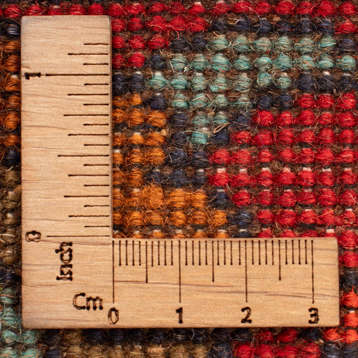 Afghansk tæppe - Royal - 110 x 75 cm - flerfarvet
