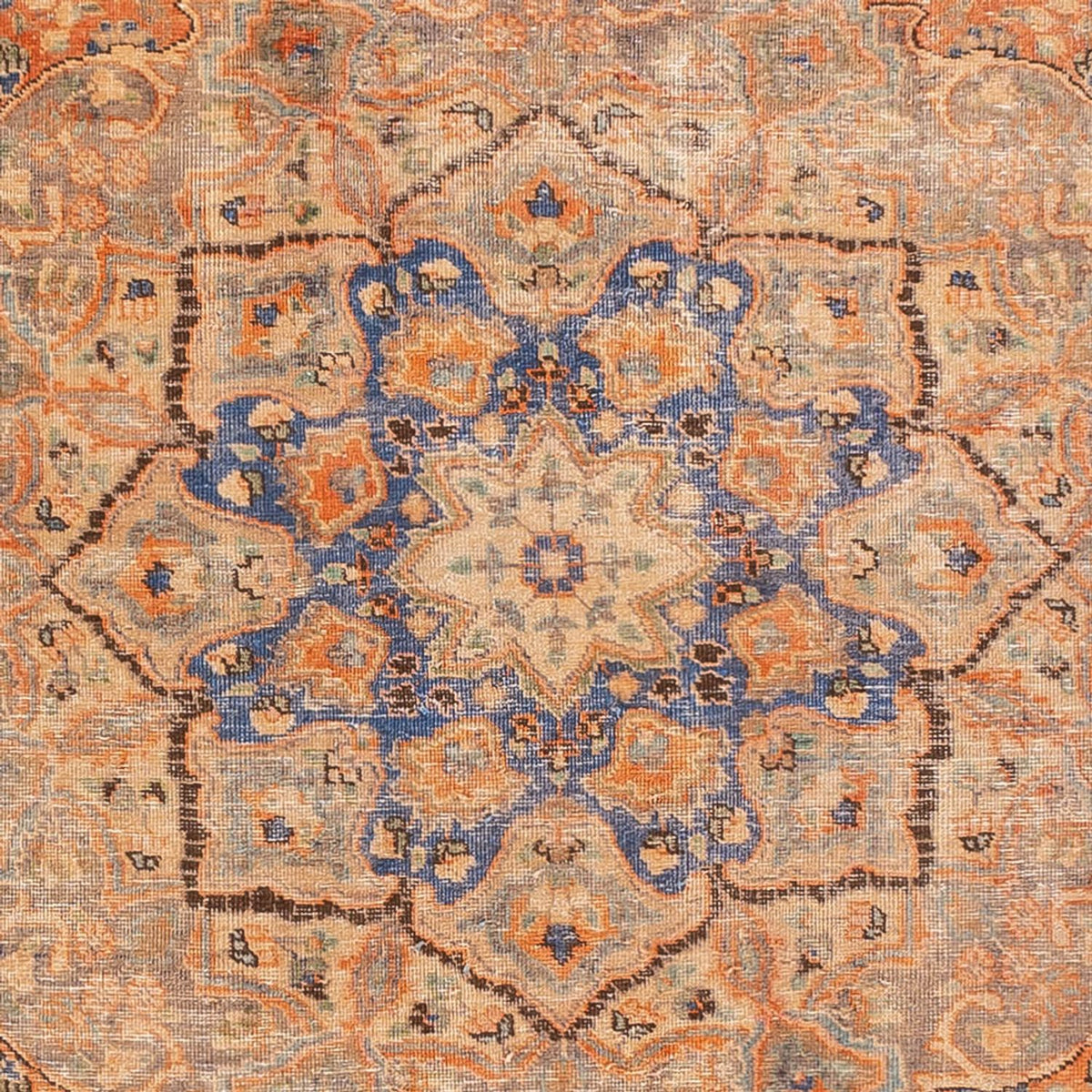 Vintage tæppe - 362 x 259 cm - orange