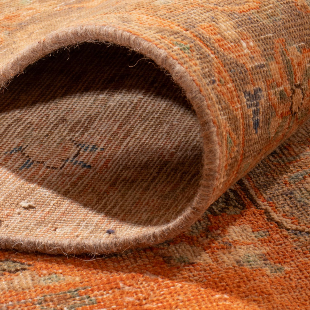 Vintage tæppe - 362 x 259 cm - orange