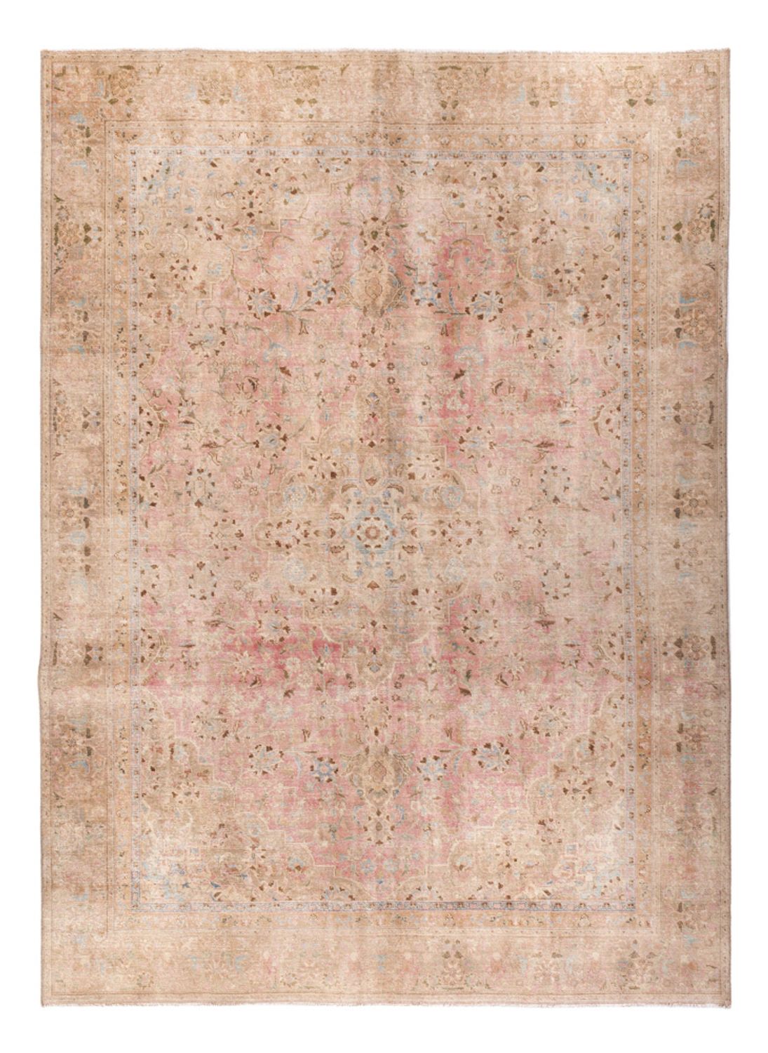 Vintage tæppe - 363 x 267 cm - mørk beige