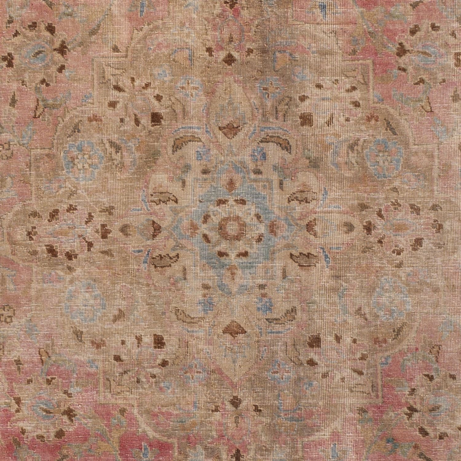 Vintage tæppe - 363 x 267 cm - mørk beige
