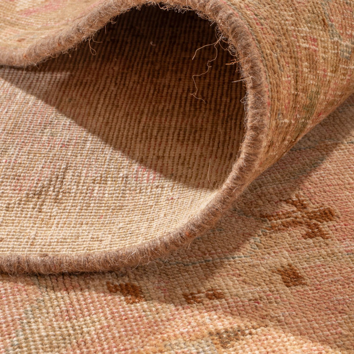 Vintage tæppe - 363 x 267 cm - mørk beige