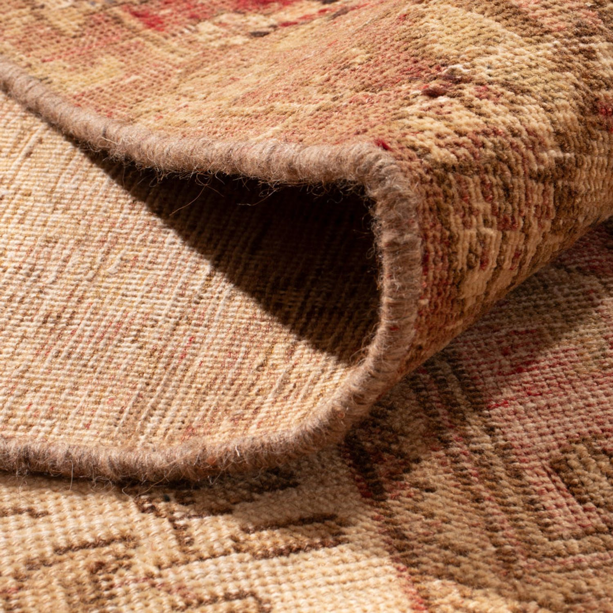 Vintage tæppe - 419 x 300 cm - mørk beige