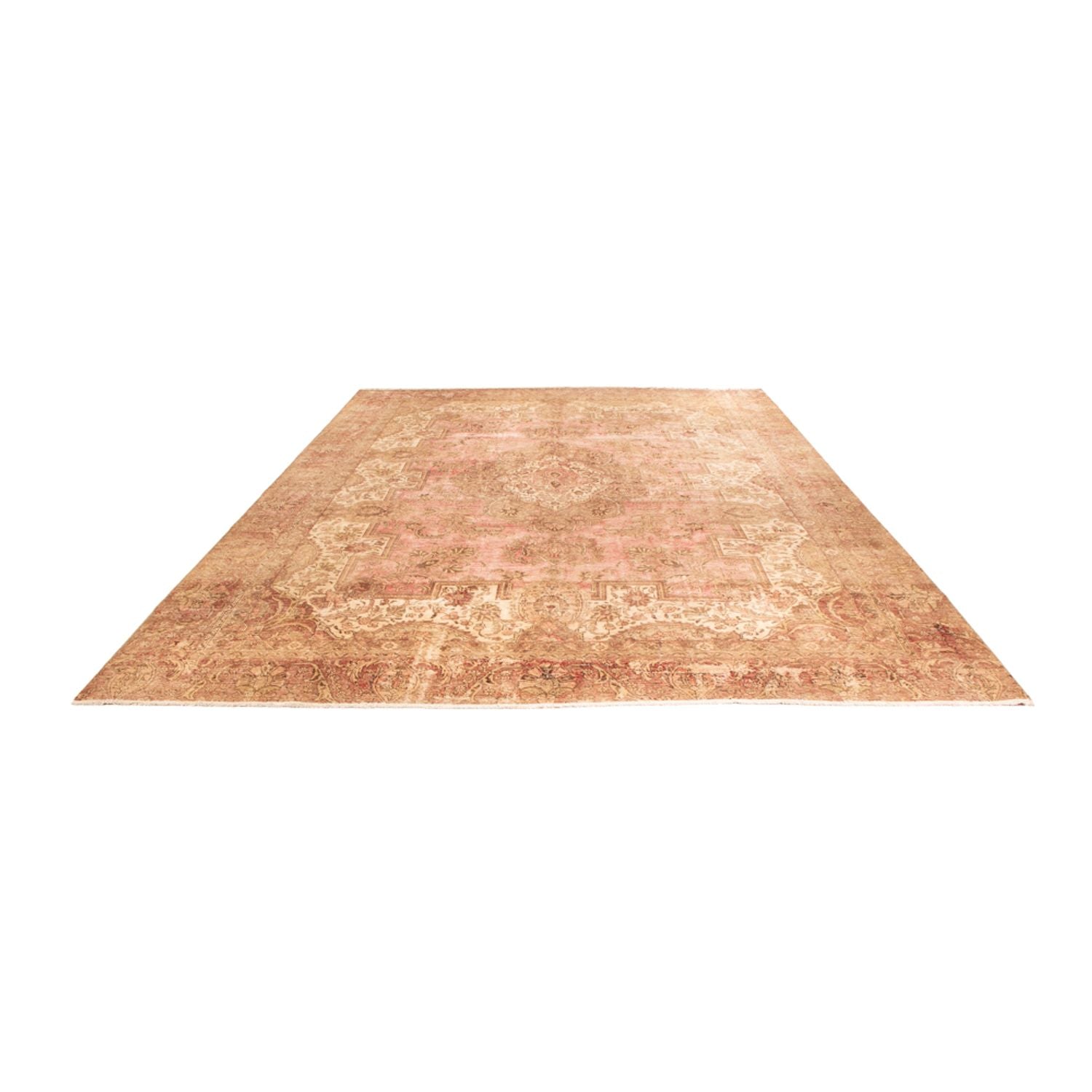 Vintage tæppe - 419 x 300 cm - mørk beige