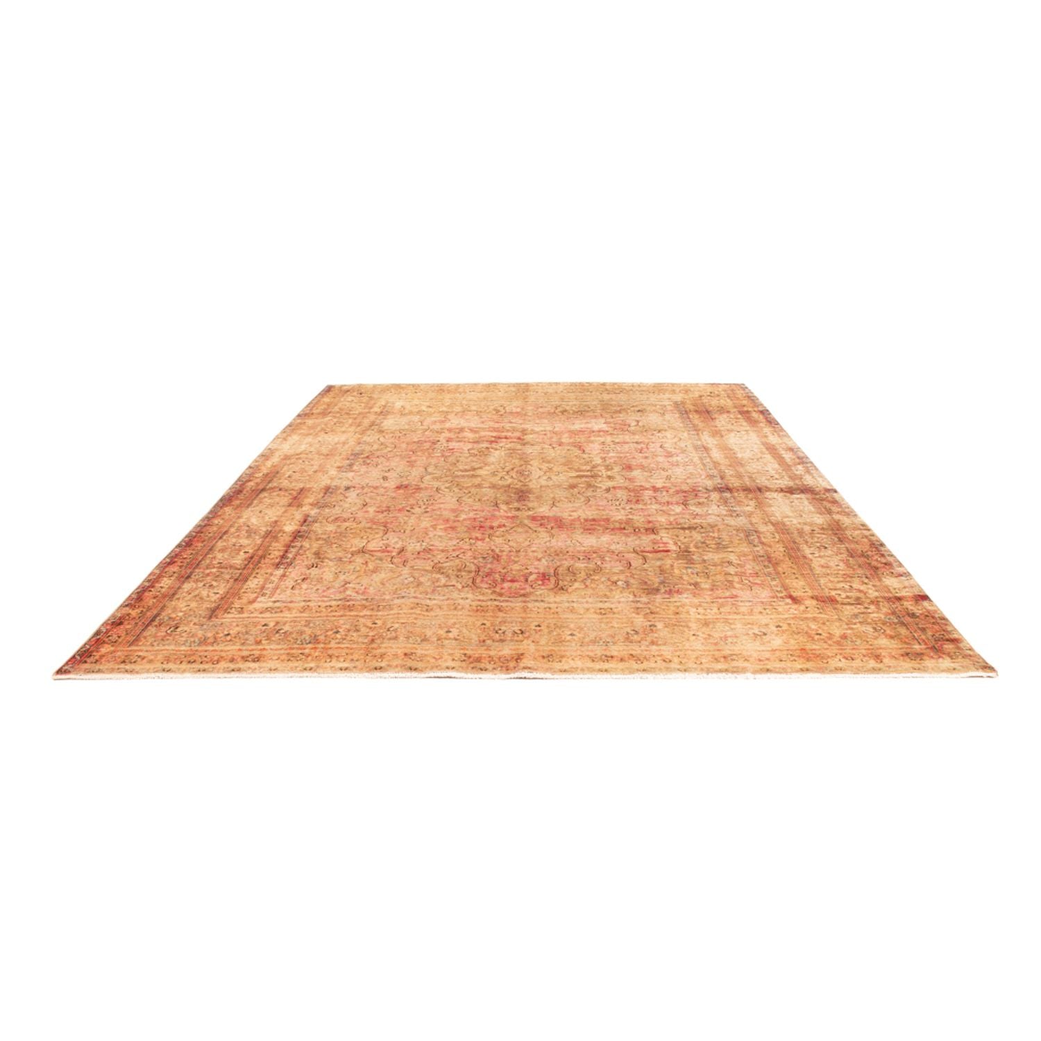 Vintage tæppe - 333 x 239 cm - mørk beige