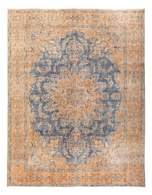 Vintage tæppe - 377 x 280 cm - blå