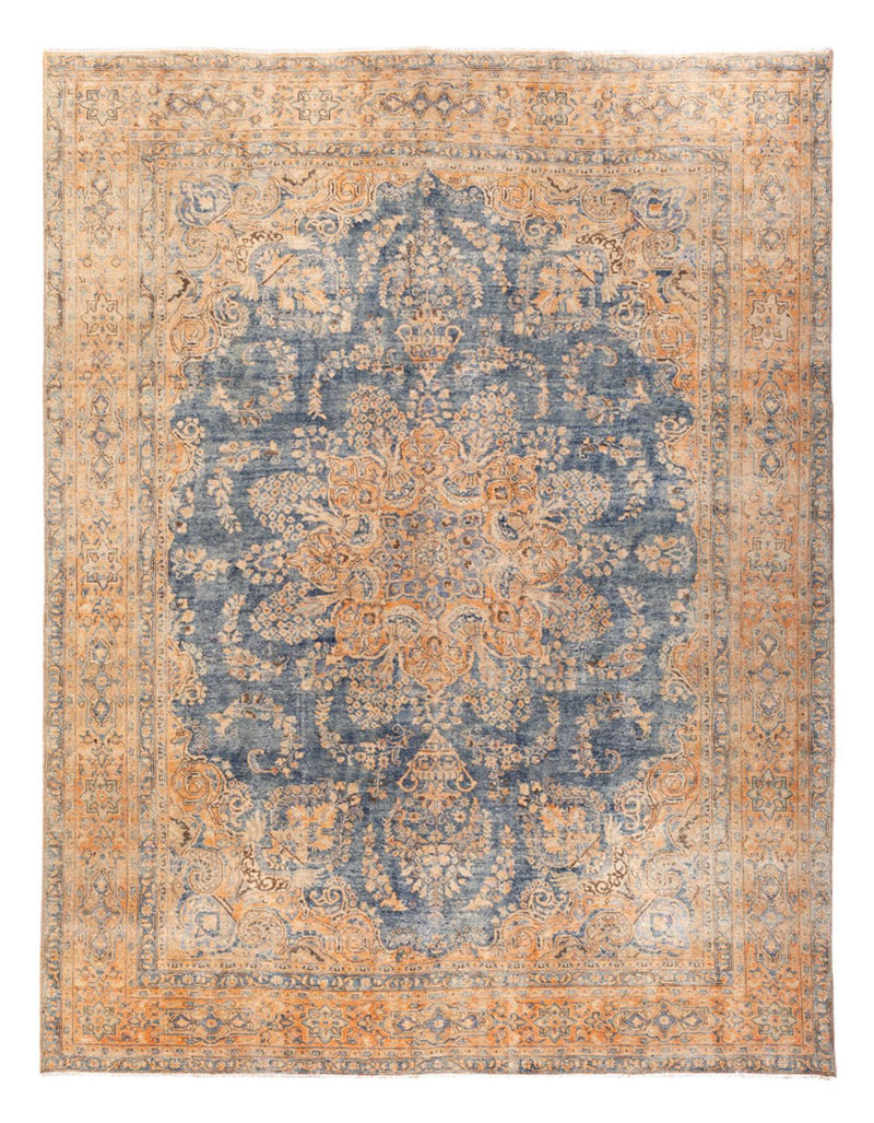 Vintage tæppe - 377 x 280 cm - blå