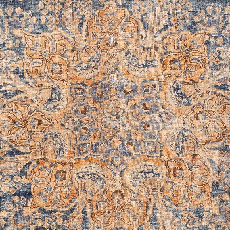 Vintage tæppe - 377 x 280 cm - blå
