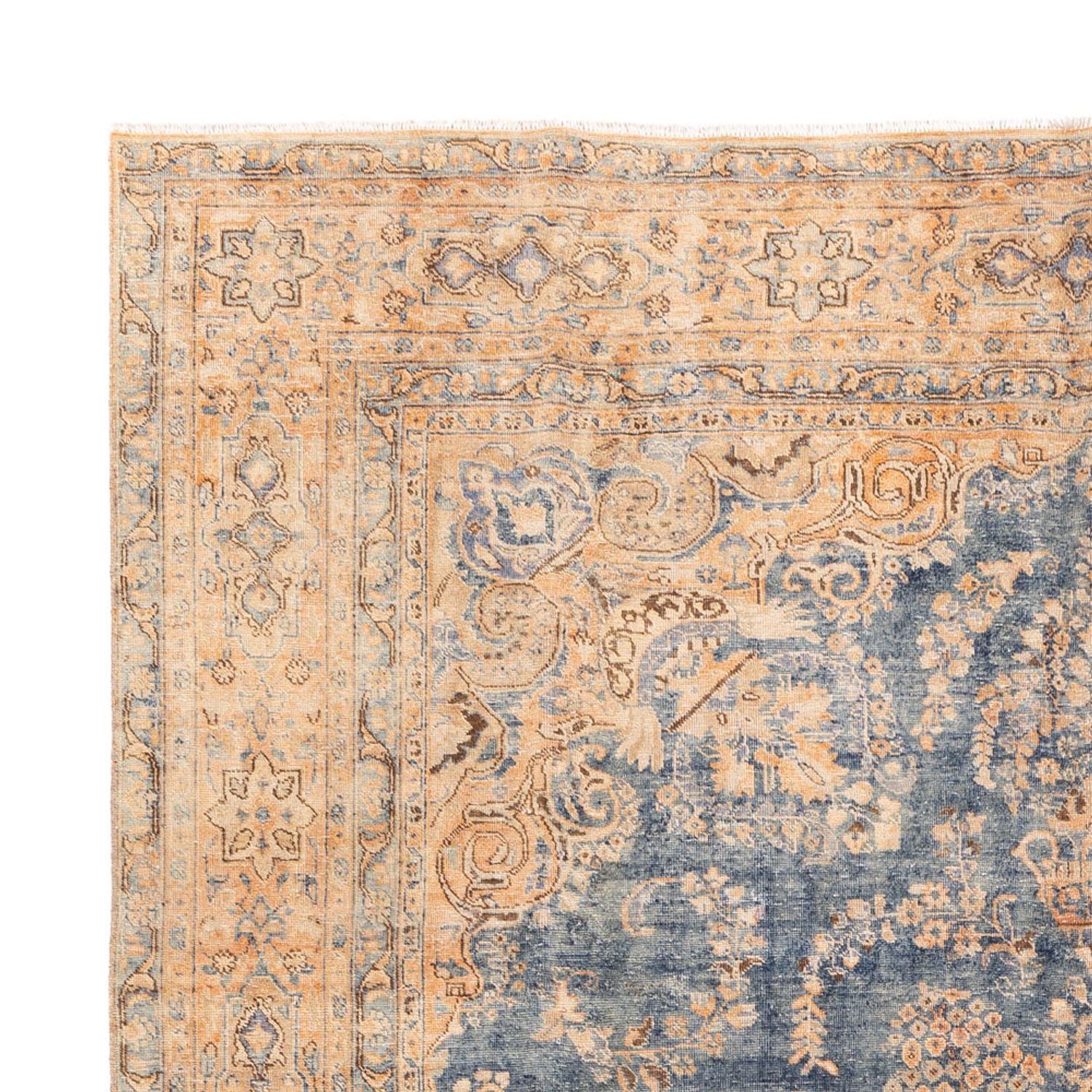 Vintage tæppe - 377 x 280 cm - blå