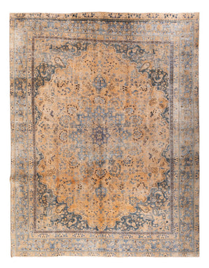 Vintage tæppe - 362 x 283 cm - mørk beige