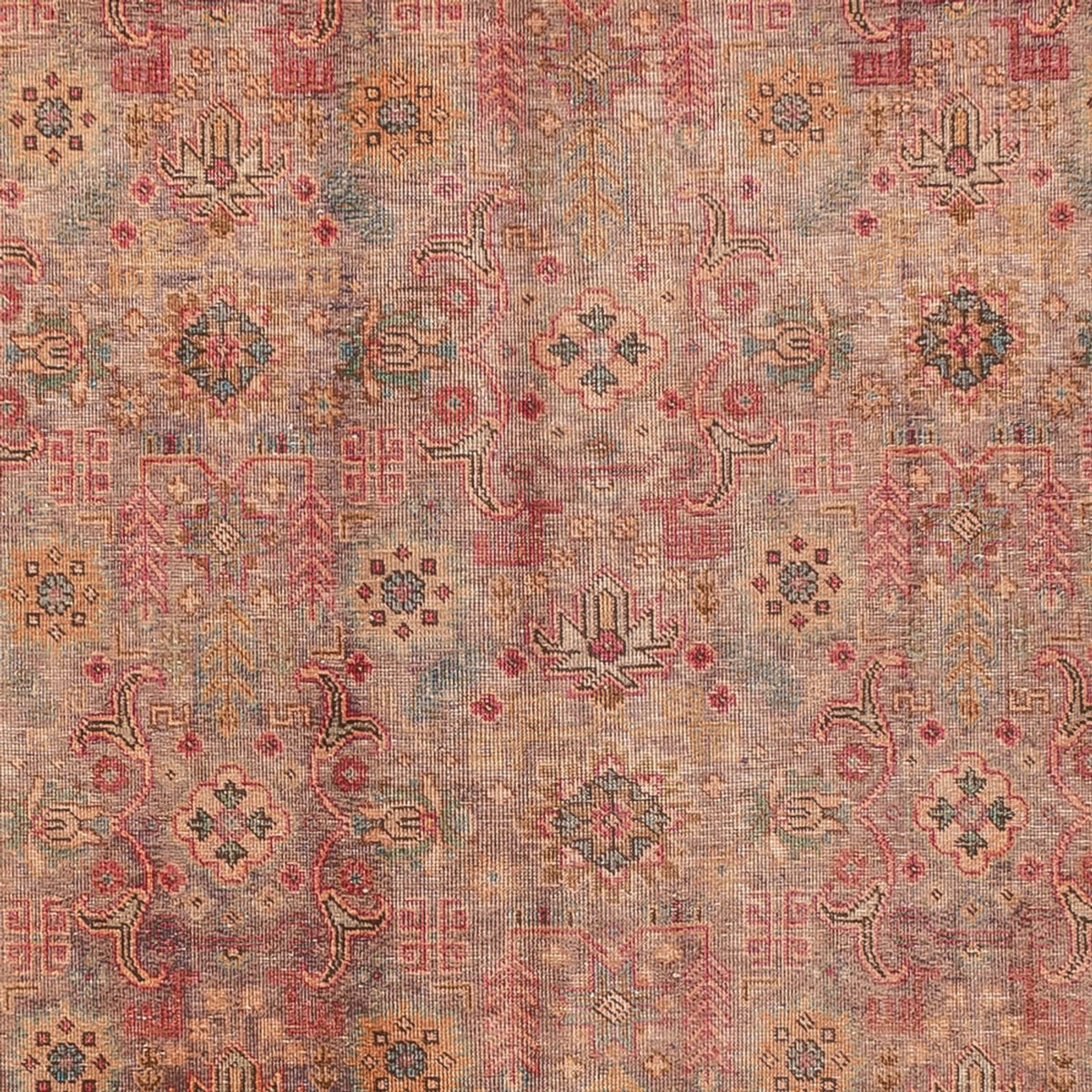 Vintage tæppe - 364 x 273 cm - mørk beige