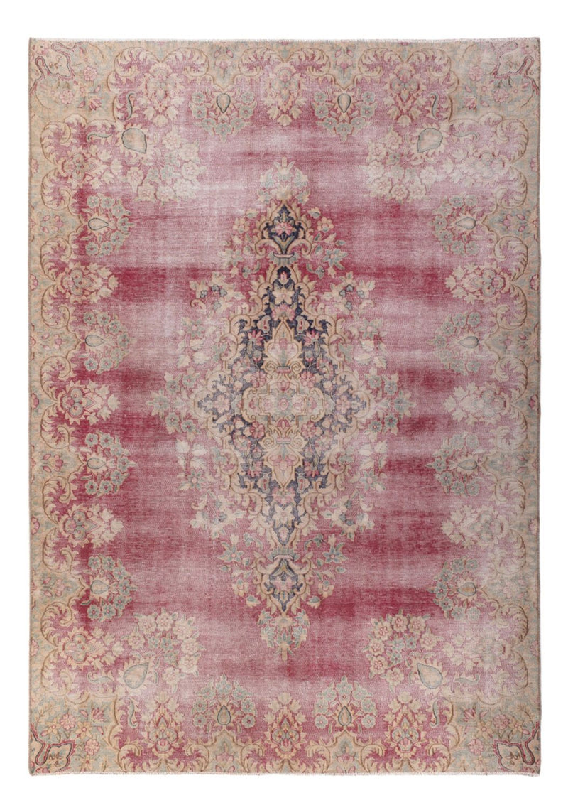 Vintage tæppe - 276 x 197 cm - lilla