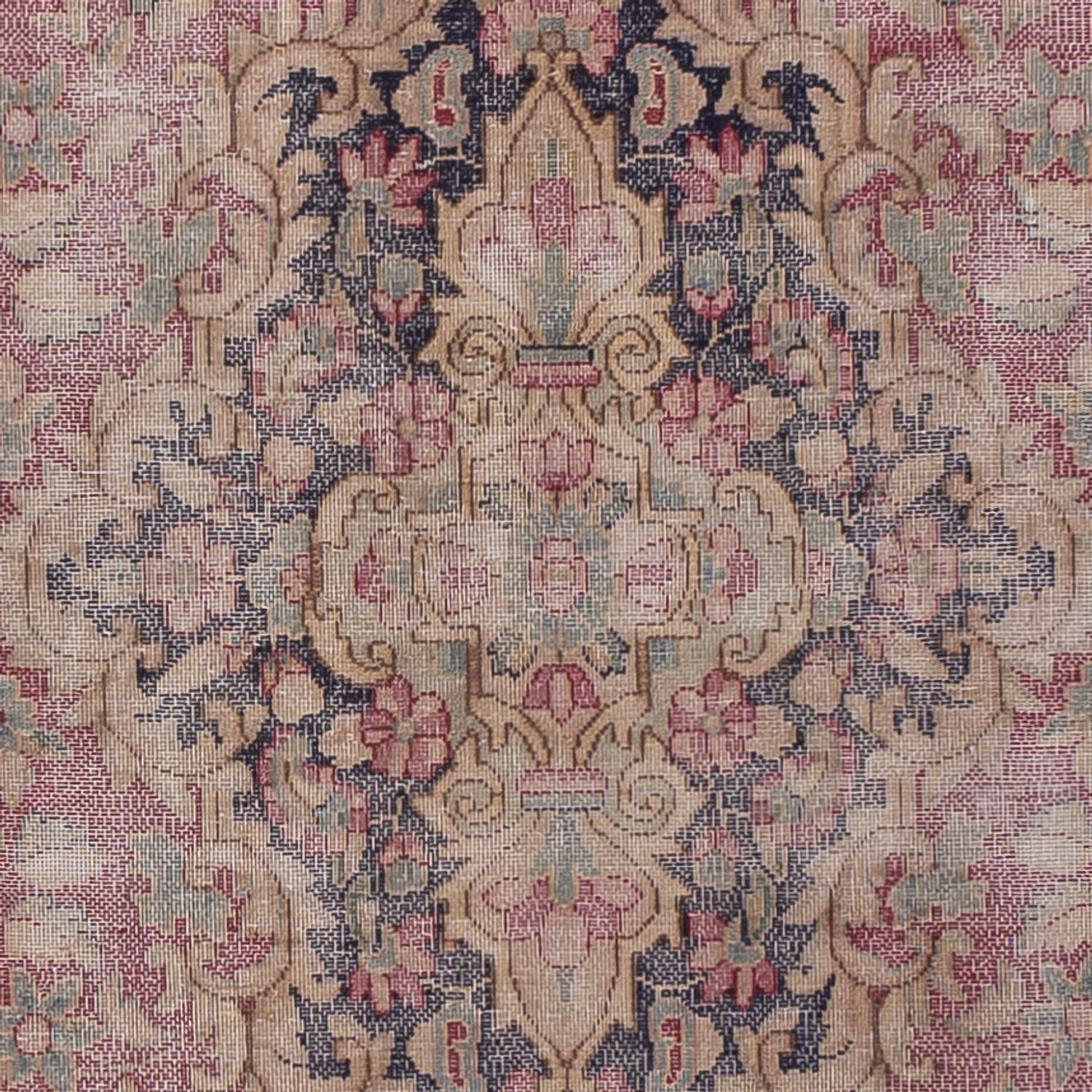 Vintage tæppe - 276 x 197 cm - lilla