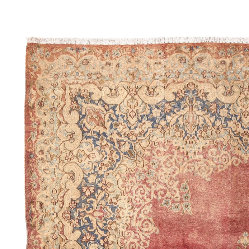 Vintage tæppe - 304 x 192 cm - lysrød