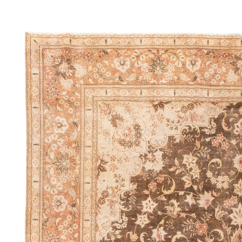 Vintage tæppe - 335 x 235 cm - mørk beige