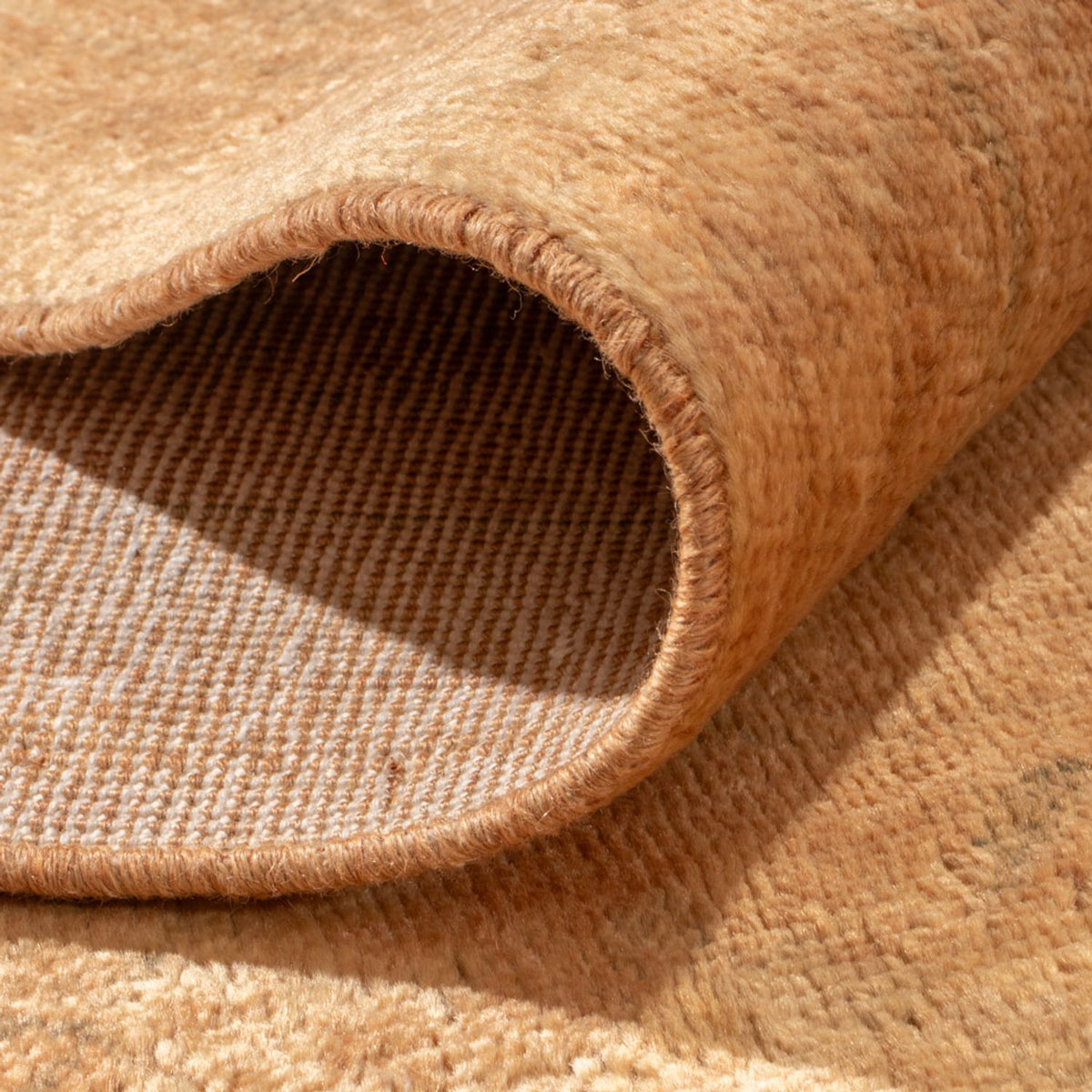 Vintage tæppe - 325 x 210 cm - mørk beige