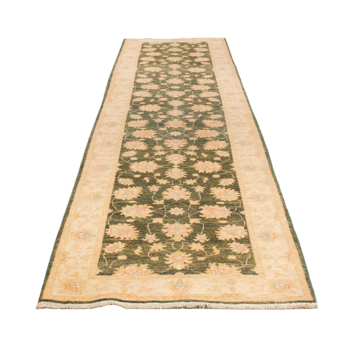 Løber Ziegler Carpet - 393 x 83 cm - olivengrøn
