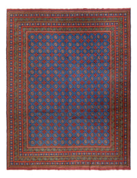 Afghansk tæppe - Filpa - 394 x 300 cm - blå